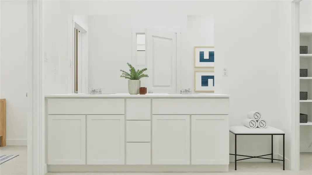 Furnished interior view inside a new home in Elm Creek: Coastline Collection, Elgin (Image 7).