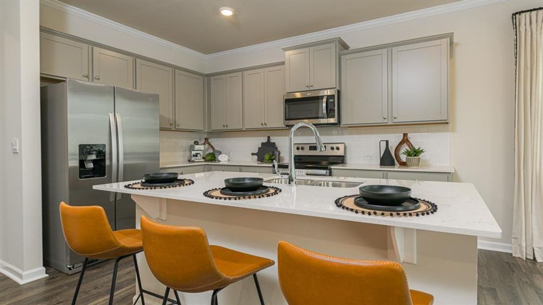 Furnished interior view inside a new home in Rosewood Farms, Acworth (Image 31). Furnished interior view inside a new home in Rosewood Farms, Acworth (Image 31).