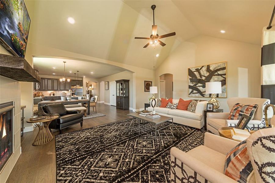 Beazer Homes Woodcreek Laredo Floorplan. This is not a photo of the actual home, but is a photo of the Laredo floorplan.