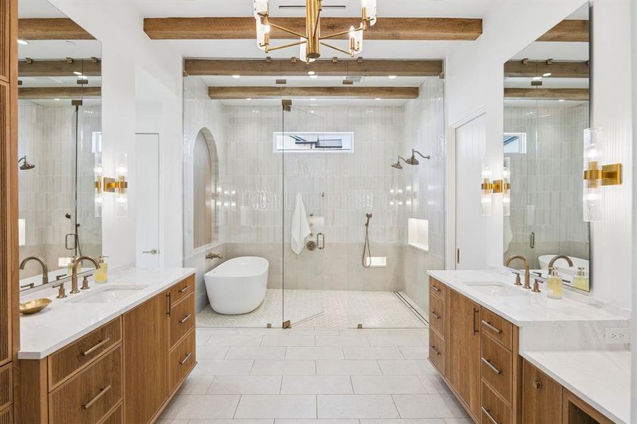 Furnished interior view inside a new home in , Southlake (Image 18).