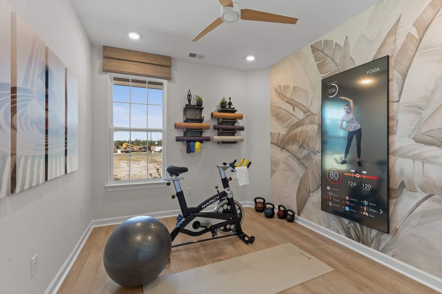 Representative furnished interior of a home built from the The Sunflower by Chesapeake Homes in Terrapin, Leland (Image 57).