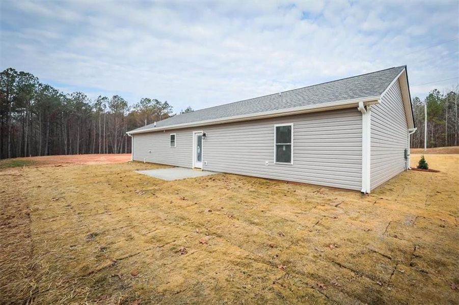 Exterior details and patio area of a home in , Rockmart (Image 20). Exterior details and patio area of a home in , Rockmart (Image 20).