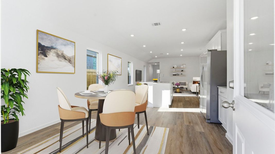 Representative furnished interior of a home built from the Brooke by D.R. Horton in Lakes at Westland Ranch, League City (Image 8).