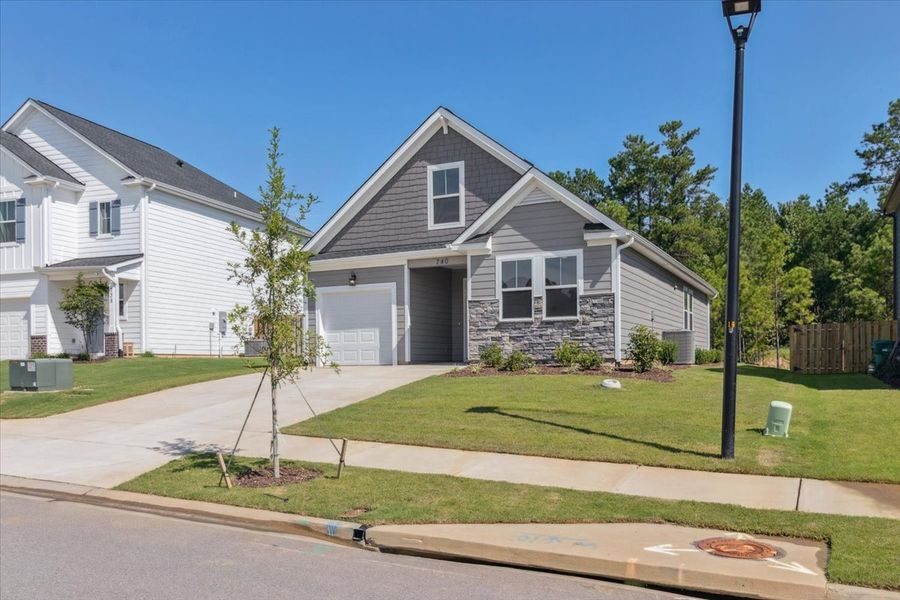 Front exterior of a new home in Tillery Park, Grovetown, GA, highlighting curb appeal (Image 16).
