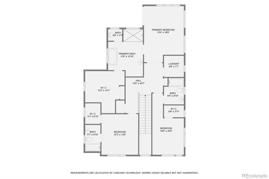 2D floor plan layout of this home in , Denver, CO (Image 5).