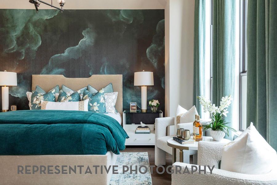 Furnished interior view inside a new home in Wolf Ranch, Georgetown (Image 33).