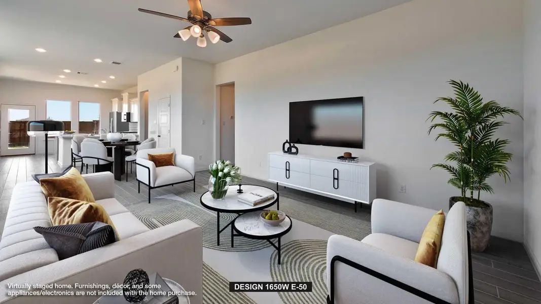 Furnished interior view inside a new home in Jordan Ranch, Fulshear (Image 6). Furnished interior view inside a new home in Jordan Ranch, Fulshear (Image 6).