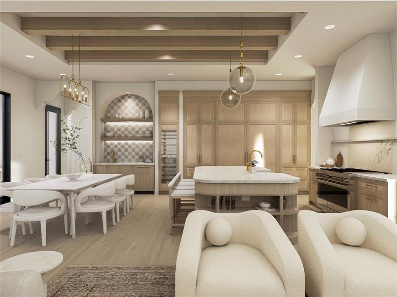 Furnished interior view inside a new home in , Heath (Image 13).