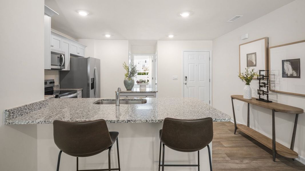 Furnished interior view inside a new home in Thornton Townes, Raleigh (Image 15).