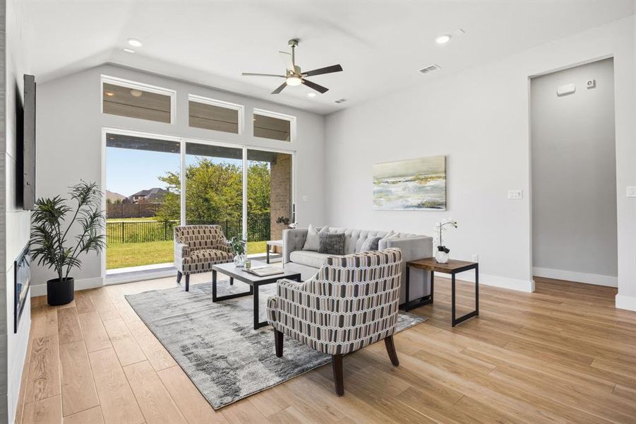 Furnished interior view inside a new home in , Little Elm (Image 13). Furnished interior view inside a new home in , Little Elm (Image 13).