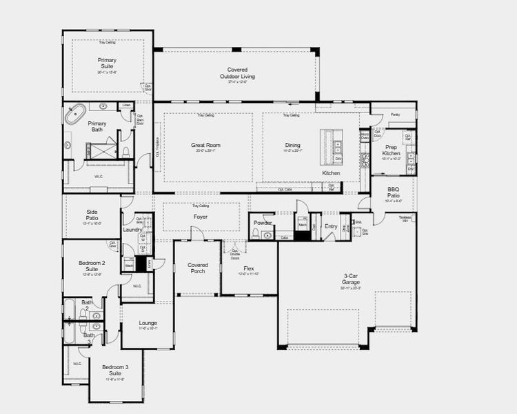 2D floor plan layout for the Alder by Taylor Morrison in Verdin Capstone Collection, Phoenix, AZ (Image 3).
