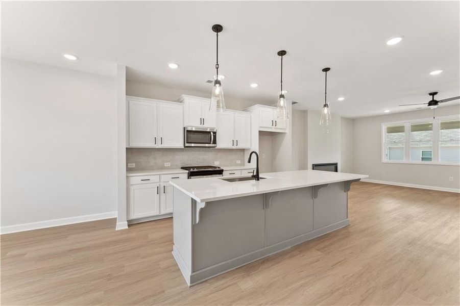Furnished interior view inside a new home in East Park Village, Kennesaw (Image 15).