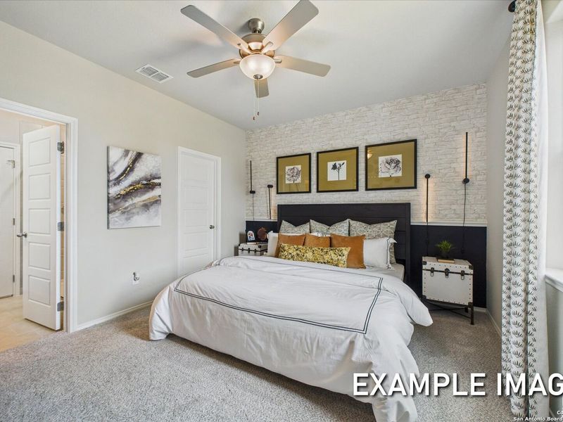 Furnished interior view inside a new home in Agave, San Antonio (Image 18).
