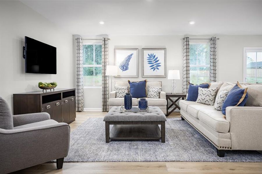 Representative furnished interior of a home built from the Spruce by Ryan Homes in Basildon, Lancaster (Image 9).