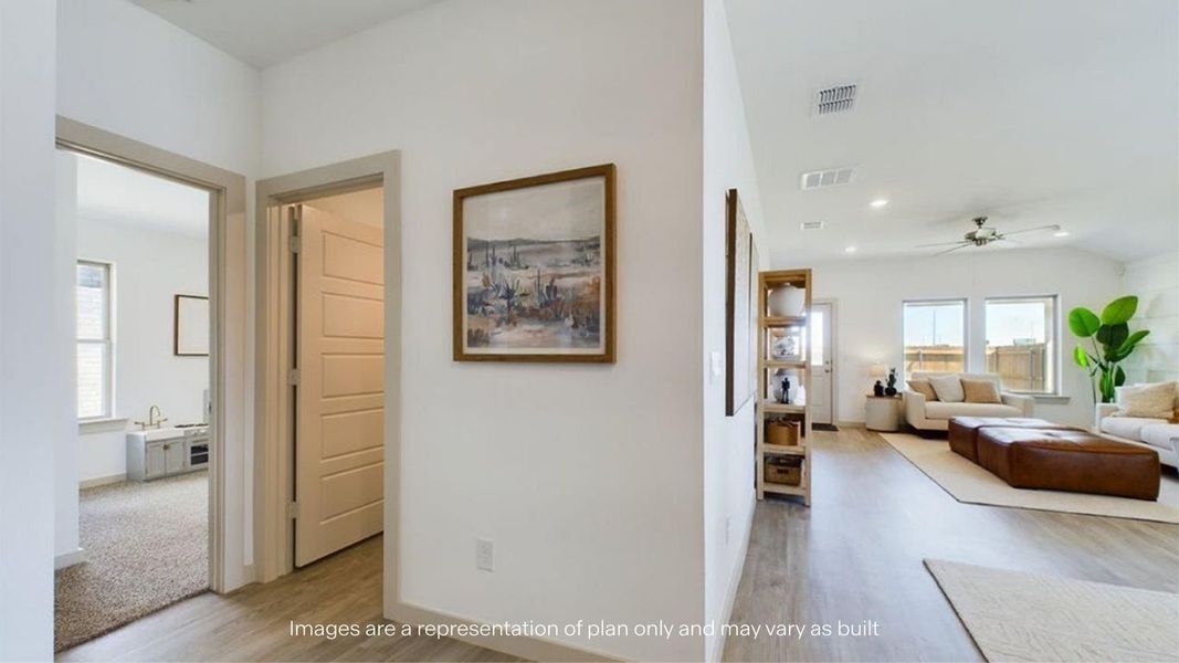 Furnished interior view inside a new home in Overlook West, Wolfforth (Image 4).