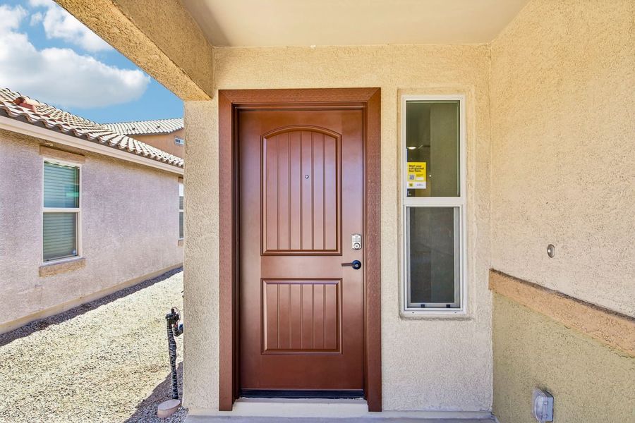 Exterior details and patio area of a home in Mandarina Reserve, Marana (Image 3). Exterior details and patio area of a home in Mandarina Reserve, Marana (Image 3).