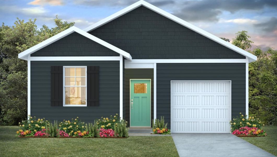 Representative exterior photo of a completed home built from the CAMERON by D.R. Horton in Lockwood Landing, Supply, NC (Image 2). Representative exterior photo of a completed home built from the CAMERON by D.R. Horton in Lockwood Landing, Supply, NC (Image 2).