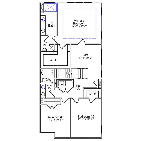 2D floor plan layout of this home in Pineland Preserve, Summerville, SC (Image 3).