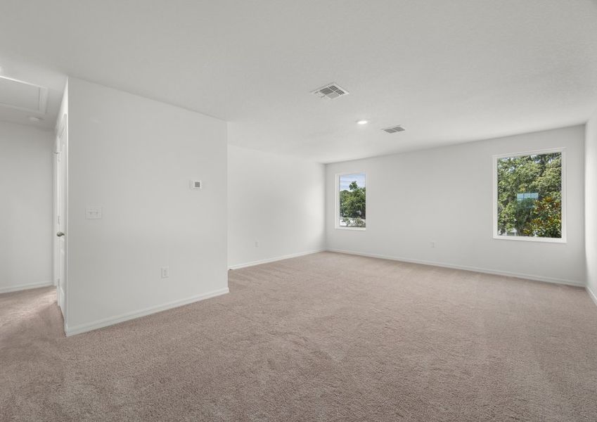 Spacious upstairs game room Spacious upstairs game room