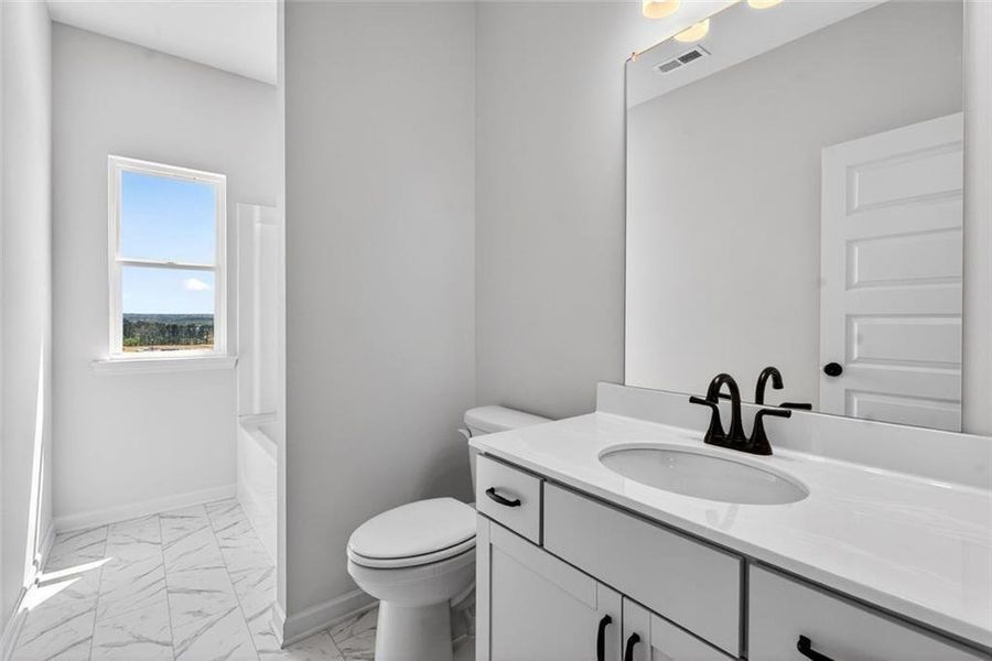 Furnished interior view inside a new home in The Stiles, Cartersville (Image 9).