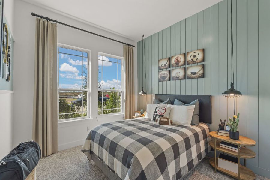 Representative furnished interior of a home built from the Middleton by Chesmar Homes in Brookewater 45's, Rosenberg (Image 5).