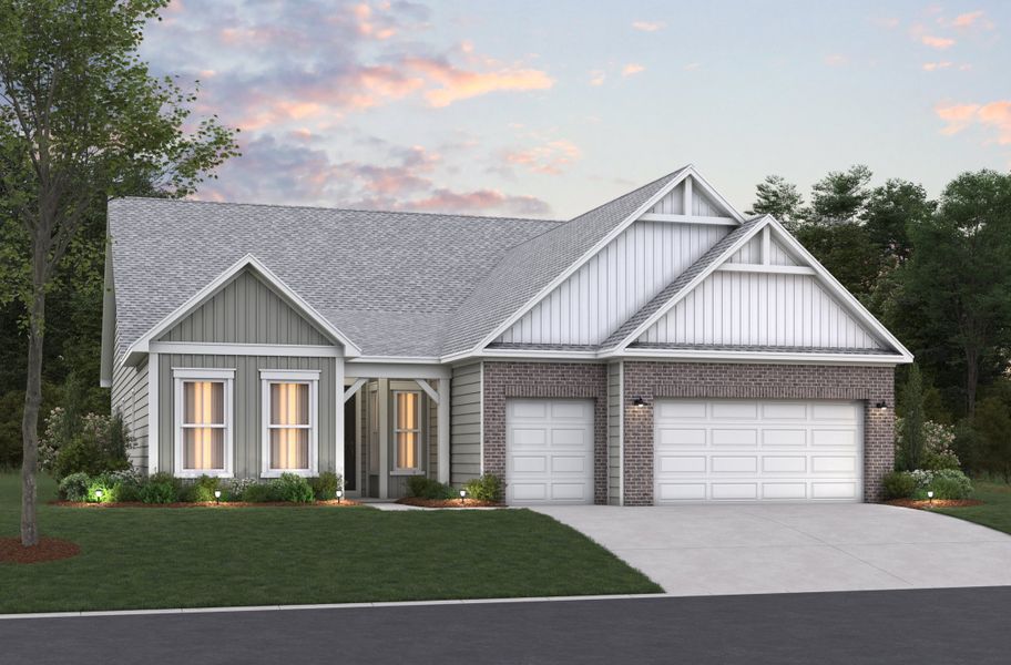 Representative exterior photo of a completed home built from the Sterling by Beazer Homes in Northbrook, Murrells Inlet, SC (Image 22).