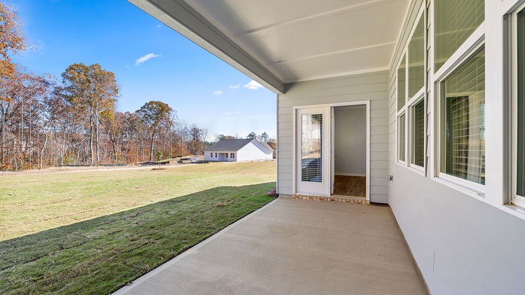 Representative exterior details of a home built from the Denton by D.R. Horton in Liberty Crossing, Braselton (Image 3).