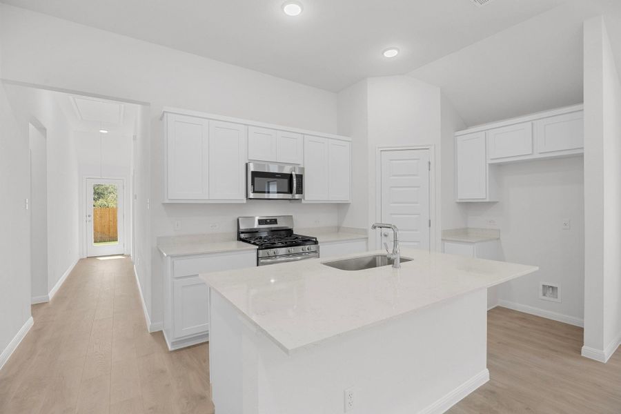 Furnished interior view inside a new home in Trinity Ranch, Elgin (Image 7). Furnished interior view inside a new home in Trinity Ranch, Elgin (Image 7).