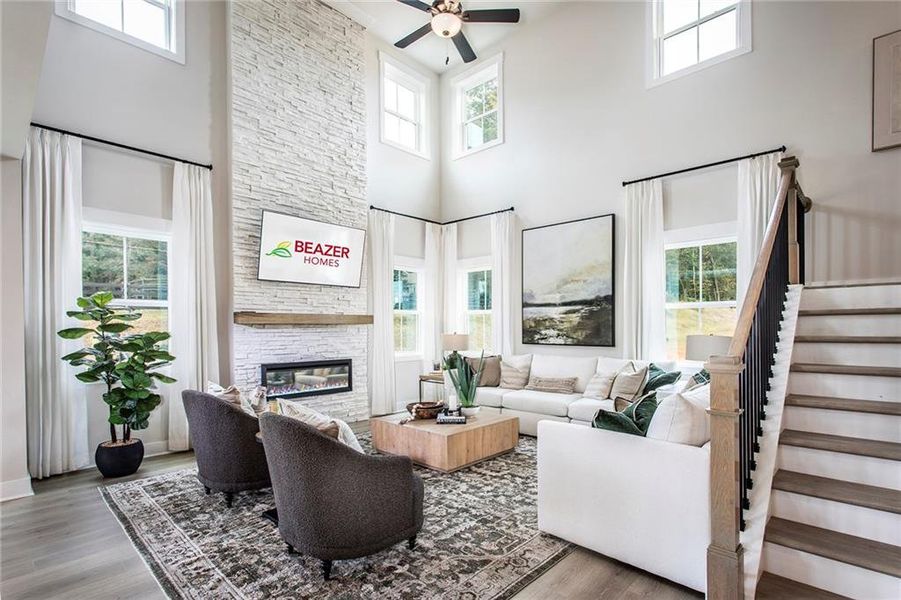 Furnished interior view inside a new home in Wisteria at GreenHouse, Marietta (Image 11). Furnished interior view inside a new home in Wisteria at GreenHouse, Marietta (Image 11).