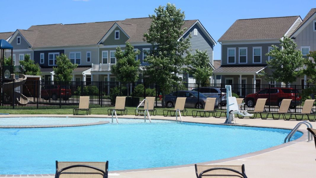Front exterior of a new home in Harvest Point, Spring Hill, TN, highlighting curb appeal (Image 5).