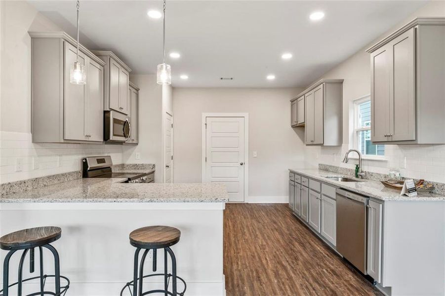 Furnished interior view inside a new home in , Hampton (Image 10).