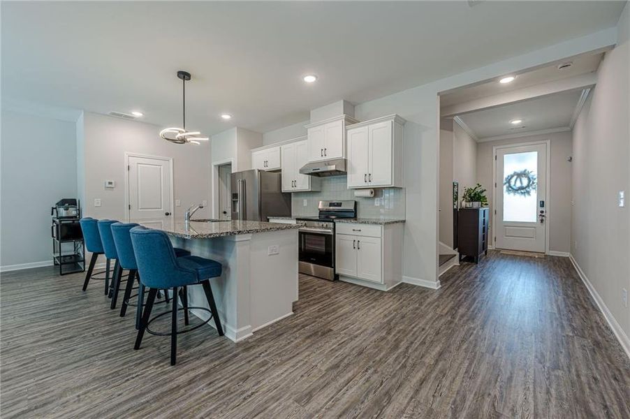 Furnished interior view inside a new home in , Atlanta (Image 8).