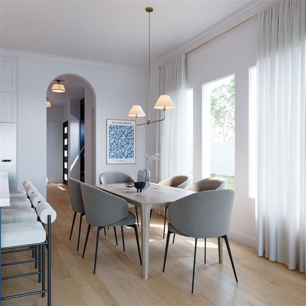 Furnished interior view inside a new home in , Dallas (Image 11). Furnished interior view inside a new home in , Dallas (Image 11).