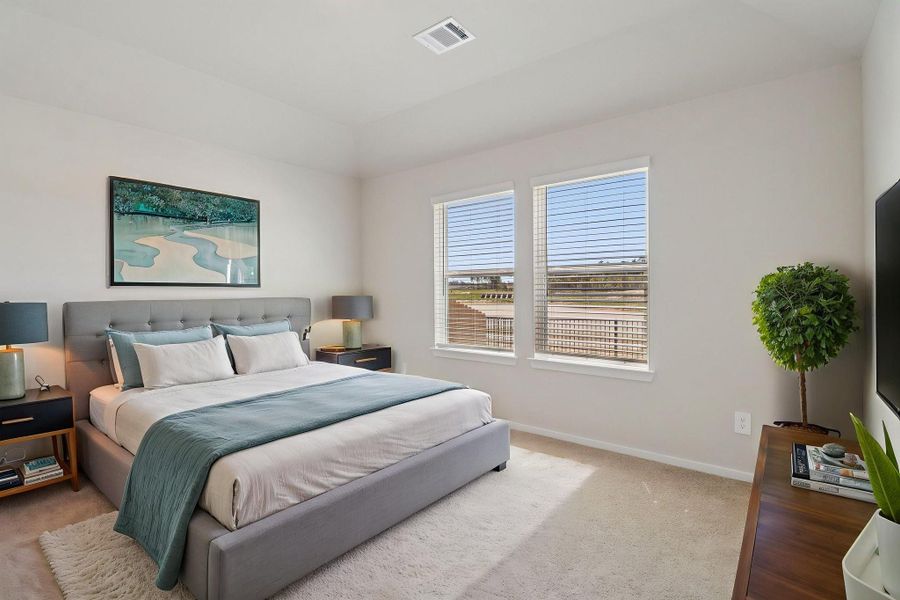 Furnished interior view inside a new home in Granger Pointe - Traditional Series, Conroe (Image 10). Furnished interior view inside a new home in Granger Pointe - Traditional Series, Conroe (Image 10).