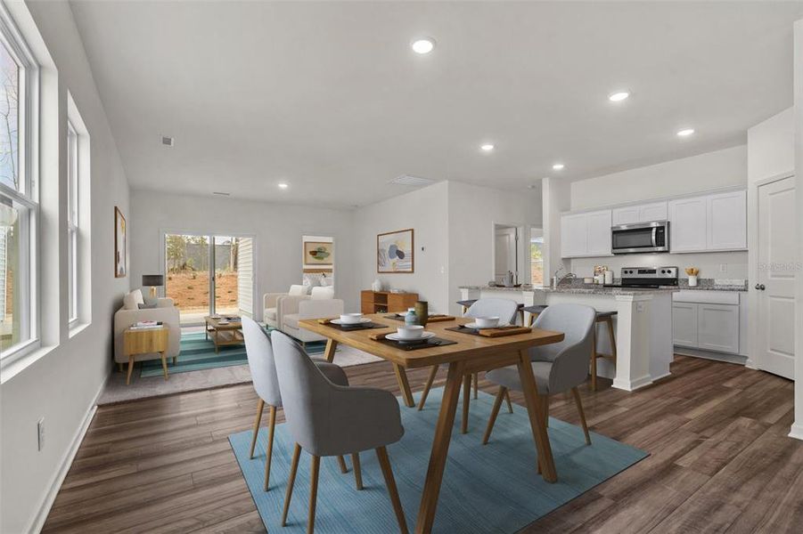 Furnished interior view inside a new home in Vista Walk, Dade City (Image 6).
