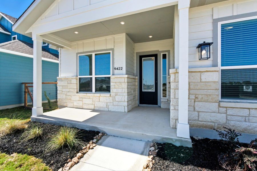 Exterior details and patio area of a home in The Crossvine, Schertz (Image 4). Exterior details and patio area of a home in The Crossvine, Schertz (Image 4).