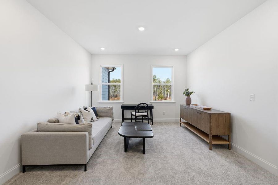 Furnished interior view inside a new home in Reserve at Hickory Walk, Kennesaw (Image 6). Furnished interior view inside a new home in Reserve at Hickory Walk, Kennesaw (Image 6).