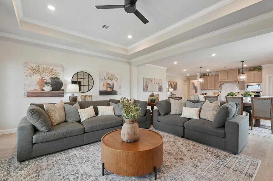 Furnished interior view inside a new home in Wellborn Settlement, College Station (Image 13). Furnished interior view inside a new home in Wellborn Settlement, College Station (Image 13).