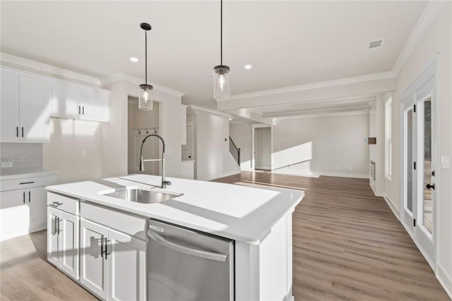 Furnished interior view inside a new home in Rosewood Lake Estates, Hoschton (Image 16).