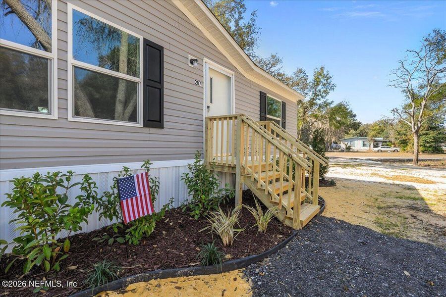 Exterior details and patio area of a home in , Interlachen (Image 2). Exterior details and patio area of a home in , Interlachen (Image 2).