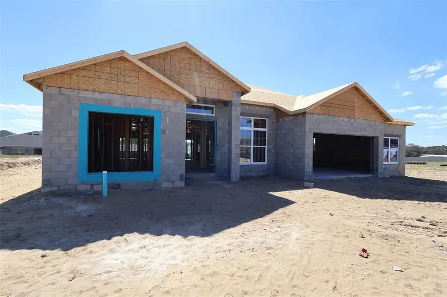 In-progress construction of a new home in Wolf Lake Ranch, Apopka, FL (Image 6).