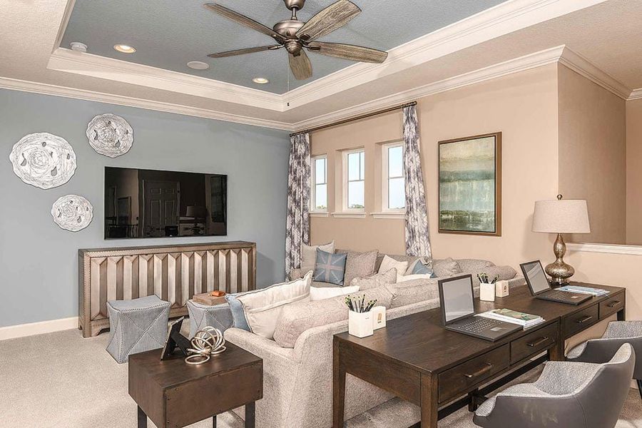 Representative furnished interior of a home built from the Barbados by Taylor Morrison in Tiburon, Nokomis (Image 11).