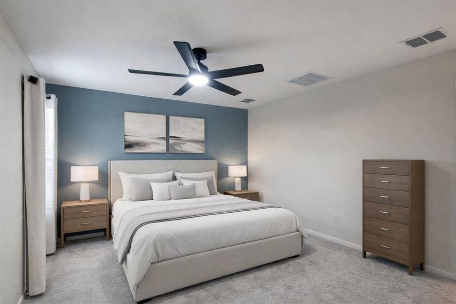 Furnished interior view inside a new home in Creekview, Pilot Point (Image 15).