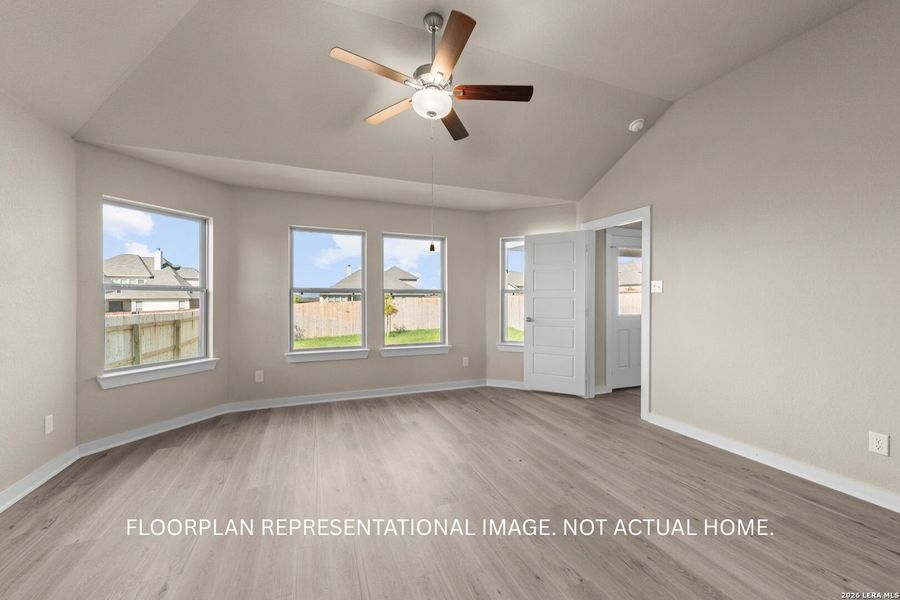 Spacious, unfurnished interior of a new home in Meadows at Clear Springs, New Braunfels (Image 16). Spacious, unfurnished interior of a new home in Meadows at Clear Springs, New Braunfels (Image 16).