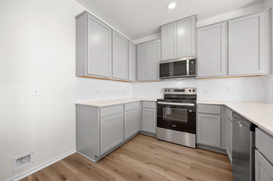 Furnished interior view inside a new home in McKinney Crossing, Austin (Image 6). Furnished interior view inside a new home in McKinney Crossing, Austin (Image 6).