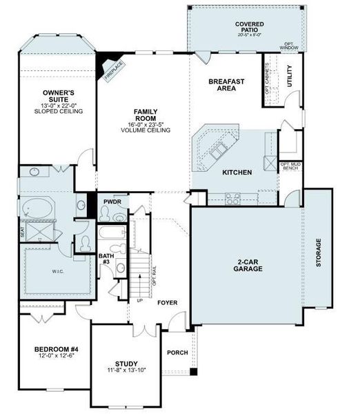 2D floor plan layout of this home in Berryknoll, Montgomery, TX (Image 4). 2D floor plan layout of this home in Berryknoll, Montgomery, TX (Image 4).
