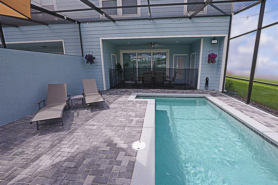 Front exterior of a new home in , Clermont, FL, highlighting curb appeal (Image 26).