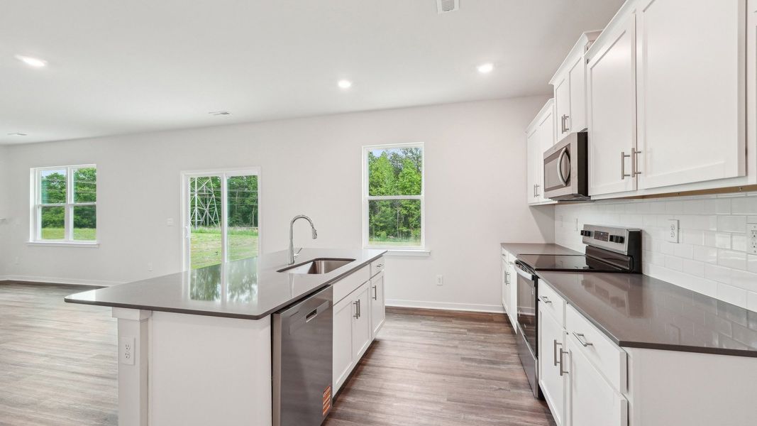 Furnished interior view inside a new home in Reedy Creek Preserve, Charlotte (Image 3).