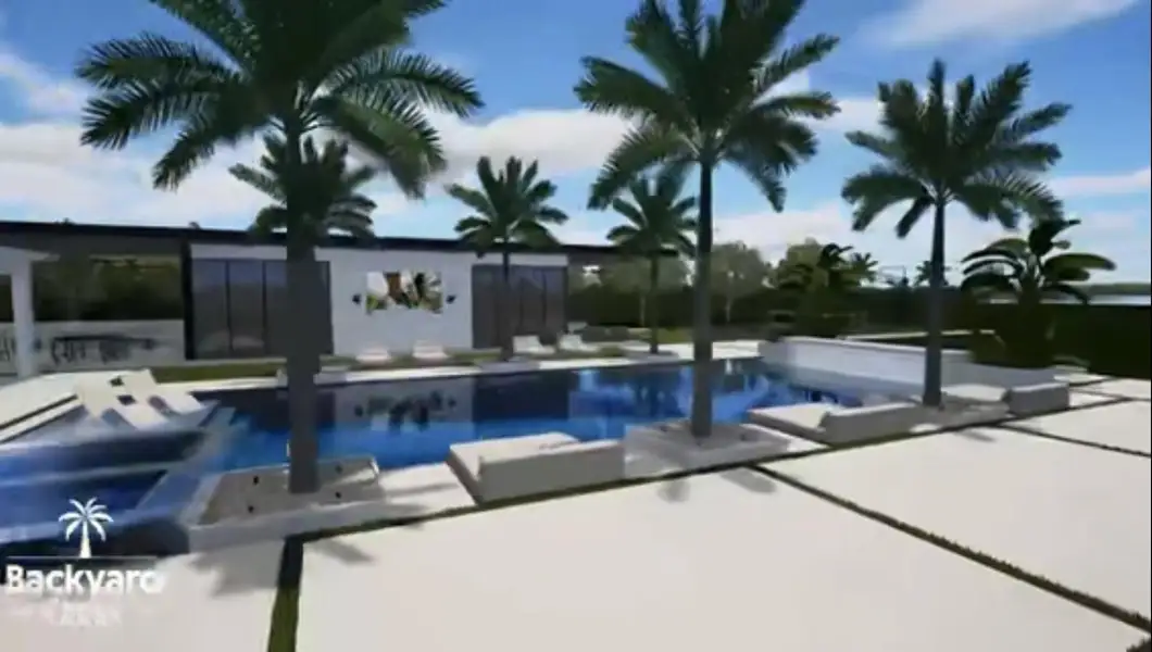 At $6,850,000 This is the backyard build out