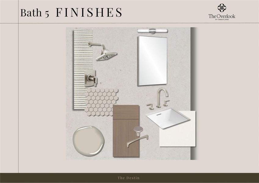 Sample of building materials used in homes in The Overlook at Westlake, Austin (Image 9).